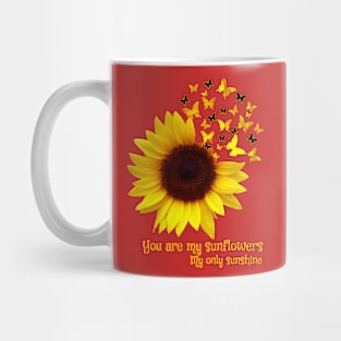 Sunflower Butterfly Mug